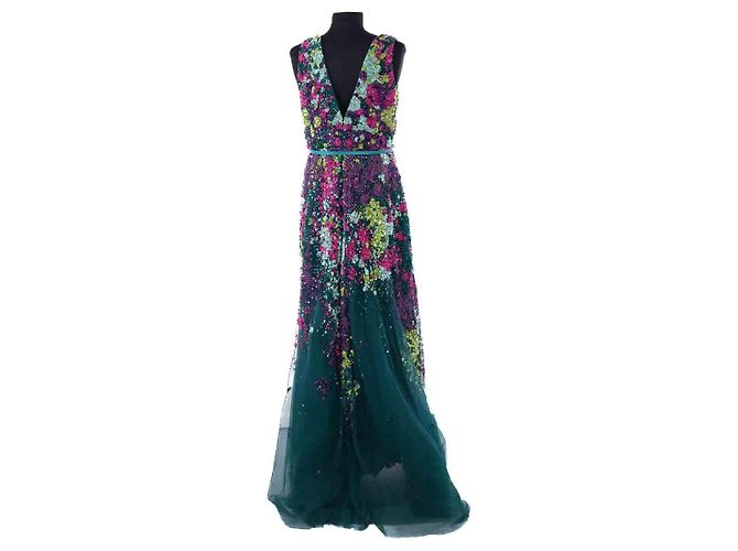 Elie Saab Grünes Kleid - Ansicht 4