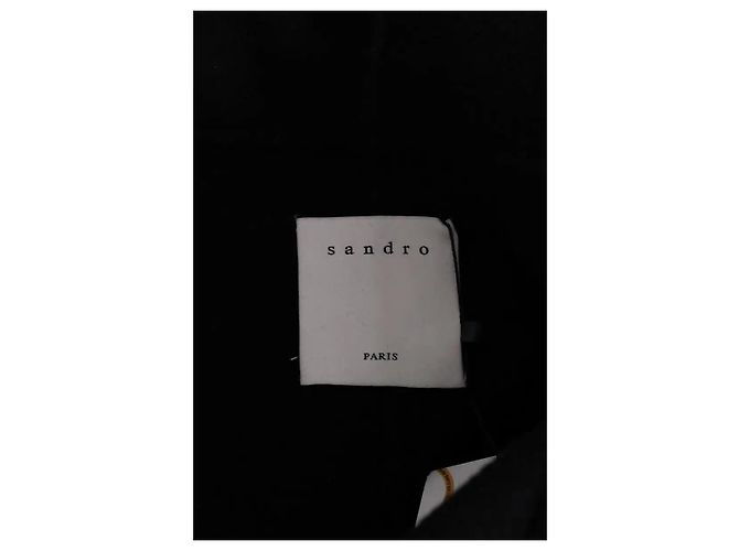 Sandro Cappotto nero - vista 4