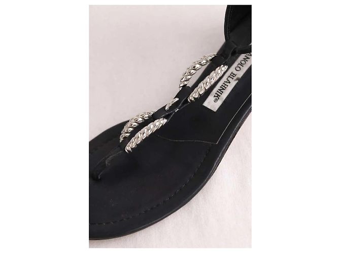 Manolo Blahnik Sandali neri Nero - vista 5