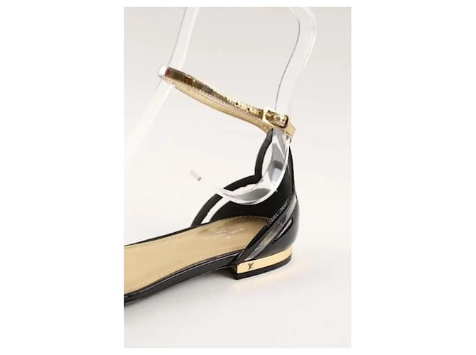 Louis Vuitton Sandali neri Nero - vista 4