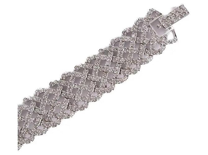 Swarovski Bracciale argentato ornato di diamanti Argento - vista 2