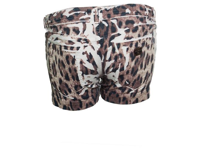 Dolce & Gabbana, shorts con stampa leopardata Marrone - vista 5