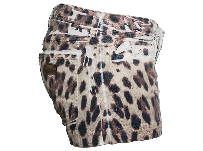 Dolce & Gabbana, shorts con stampa leopardata Marrone - vista 6