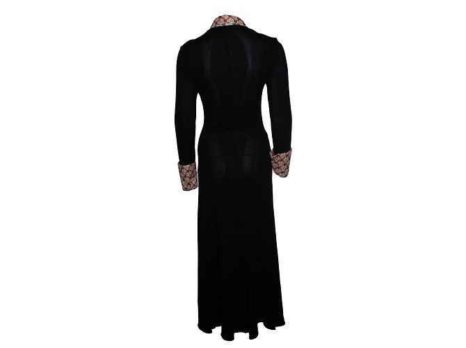 Etro, vestido midi con cuello negro - vista 3