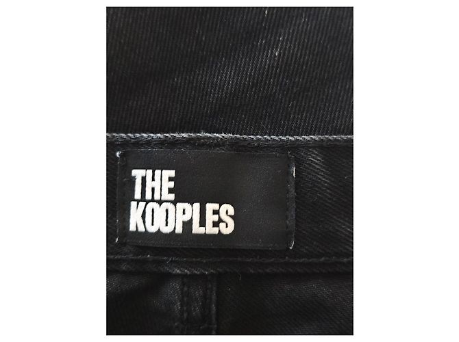 The Kooples jeans in denim nero - vista 4