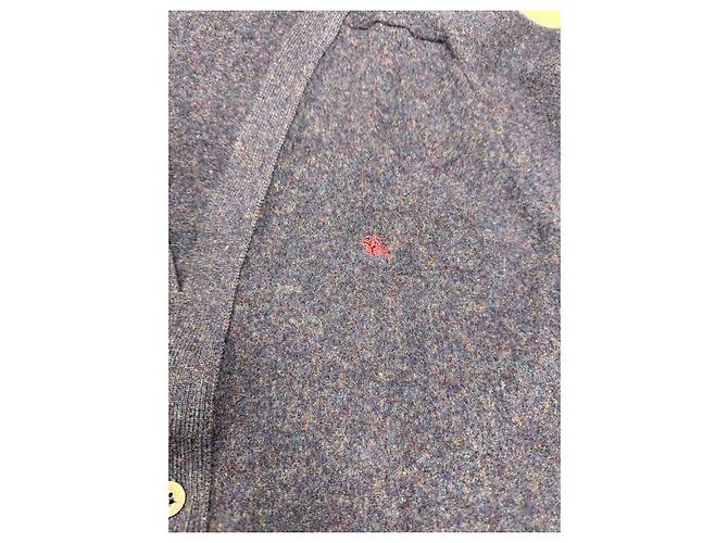 Burberry Cardigan aus reiner Schurwolle Dunkelblau - Ansicht 4