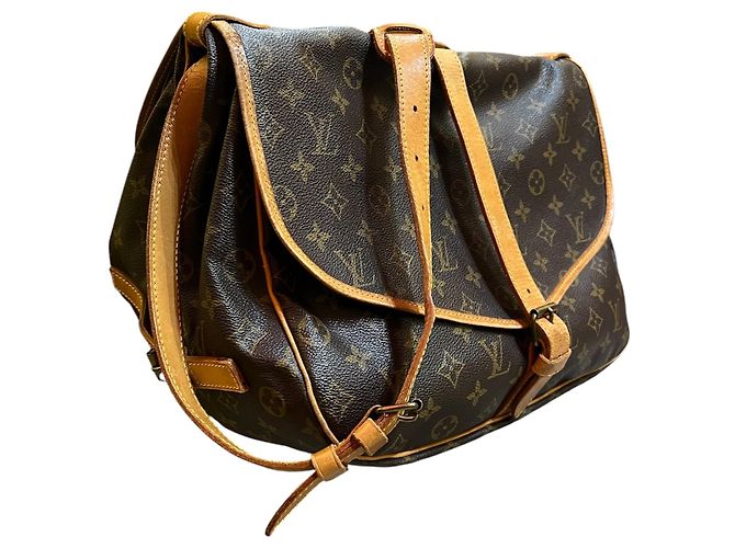 Borsa a tracolla Louis Vuitton Monogram Saumur 35 del 1992 - vista 2