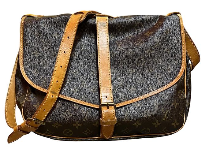 Borsa a tracolla Louis Vuitton Monogram Saumur 35 del 1992 - vista 4