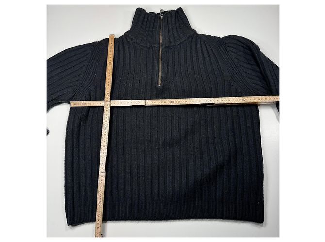 Alberta Ferretti Ferre Grobstrick-Pullover mit Reißverschluss Schwarz - Ansicht 6