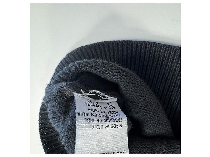 Autre Marque Marlboro Classics Herren Quarter-Zip Pullover Argyle Dunkelblau - Ansicht 5