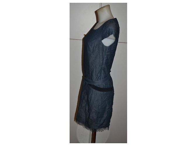 Vestido em denim Ermanno Scervino Street Azul - vista 2