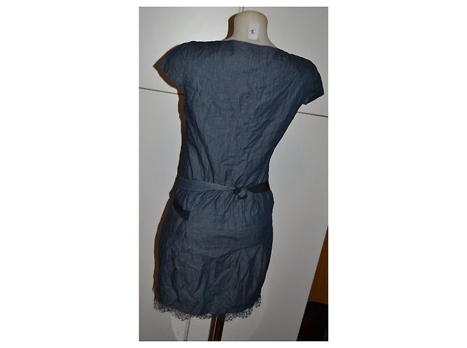 Vestido em denim Ermanno Scervino Street Azul - vista 3