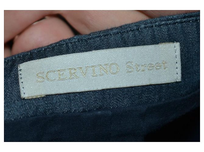 Vestido em denim Ermanno Scervino Street Azul - vista 4