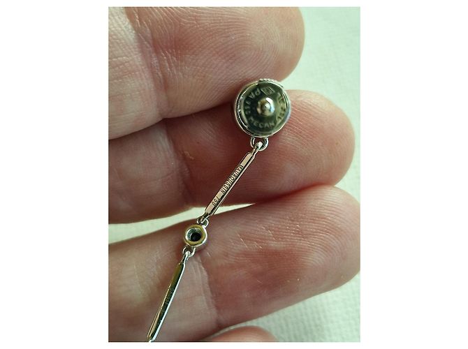 Orecchini pendenti Mauboussin in oro bianco 18 carati con acquamarina e zaffiri Argento Blu - vista 4