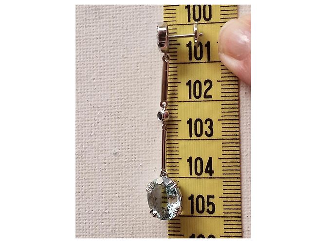 Orecchini pendenti Mauboussin in oro bianco 18 carati con acquamarina e zaffiri Argento Blu - vista 9