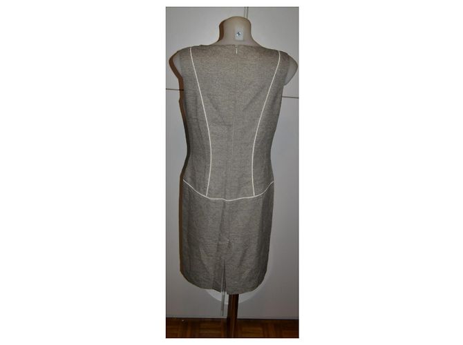 Abito Blumarine in lana e seta grigio - vista 3