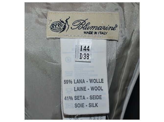 Abito Blumarine in lana e seta grigio - vista 5