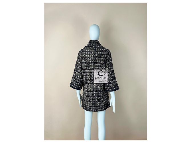 Chanel Abrigo 16K$ Iconic Paris / Byzance CC Gripoix Buttons Coat 36 FR - vista 7