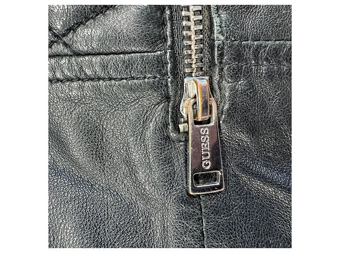 Guess Steppleder-Bikerjacke Schwarz - Ansicht 11