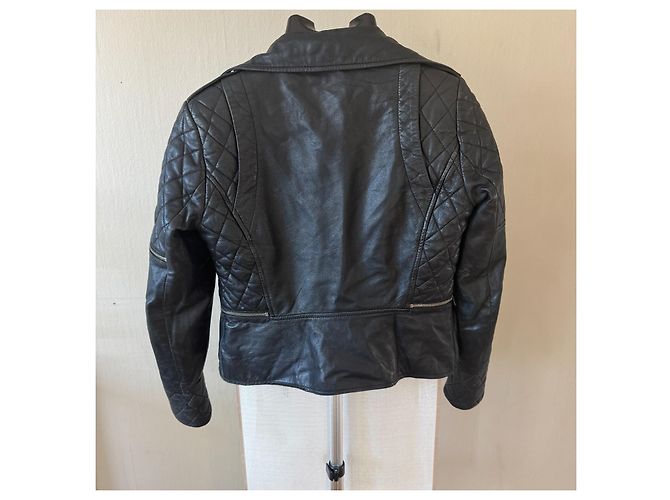 Guess Steppleder-Bikerjacke Schwarz - Ansicht 3
