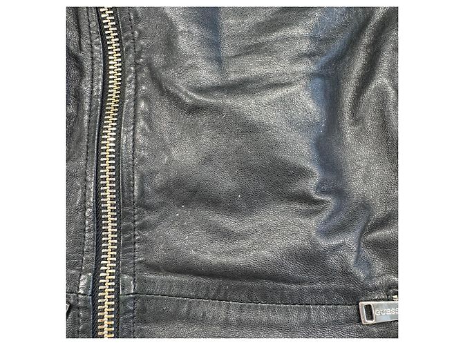 Guess Steppleder-Bikerjacke Schwarz - Ansicht 7