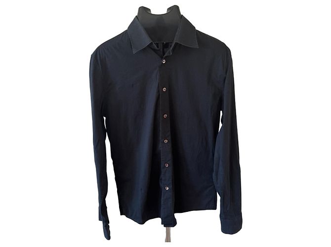 Camicia in cotone nera Love Moschino con dettaglio logo Nero - vista 2