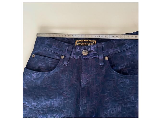 Jeans Monogram Roccobarocco Blu scuro - vista 3