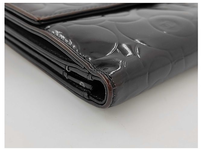 Chanel Camellia Flap Organizer Camellia Lambskin medium Marrom - vista 4