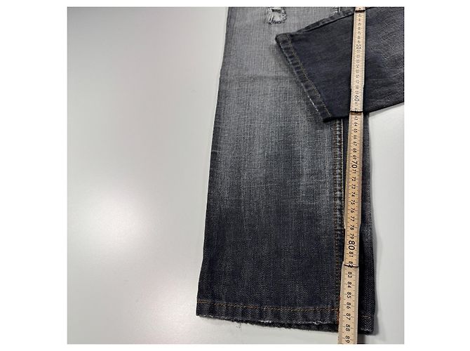 Jeans in denim distressed Dolce & Gabbana Grigio - vista 7