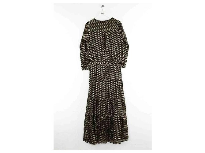 Bash Vestido de seda negro - vista 2