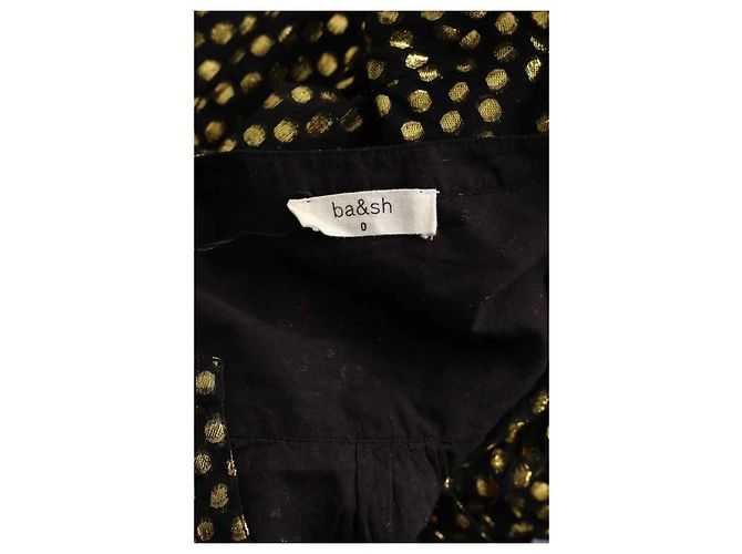 Bash Vestido de seda negro - vista 4