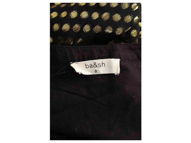 Bash Vestido de seda negro - vista 5