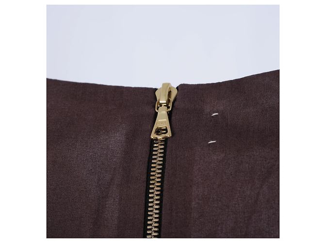 Vestido sin mangas Marni con estampado geométrico de círculos marrones y amarillos - vista 5