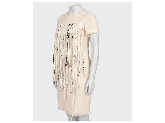 Chanel 2010 weißes Wollkleid Gr. 38 Gebraucht - Ansicht 2