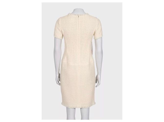 Chanel 2010 weißes Wollkleid Gr. 38 Gebraucht - Ansicht 3
