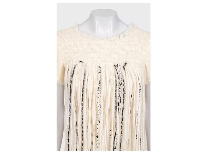 Chanel 2010 weißes Wollkleid Gr. 38 Gebraucht - Ansicht 4