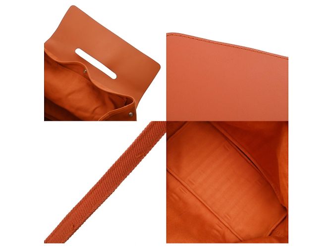 Hermès Borsa Hermes Valparaiso GM Arancione - vista 9