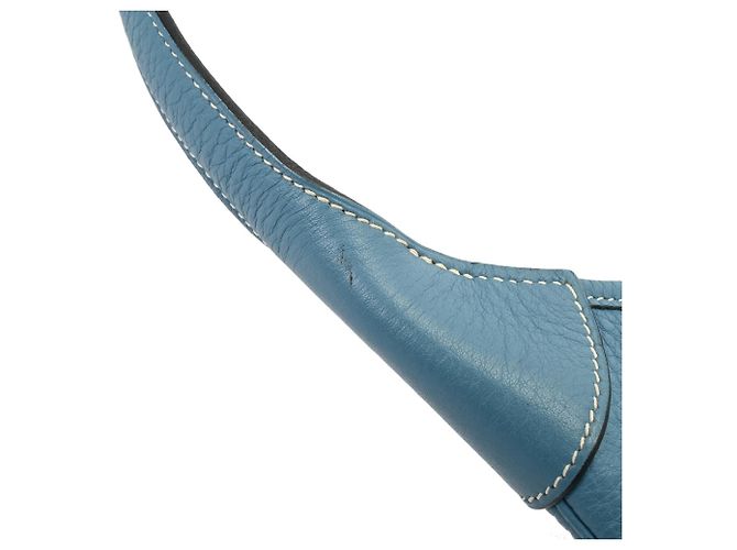 Hermès Borsa a tracolla Hermes Trim 35 Blue Jean - vista 9