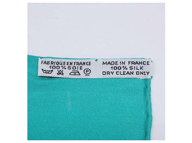 Hermès Hermes Vive le Vent Carré 90 Sciarpa in seta Multicolore Verde - vista 10