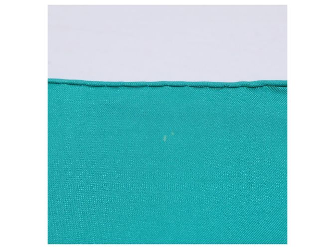 Hermès Hermes Vive le Vent Carré 90 Sciarpa in seta Multicolore Verde - vista 7