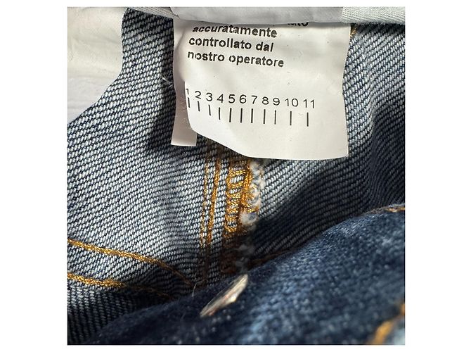 Jeans in denim blu con effetto vissuto Dolce & Gabbana - vista 10
