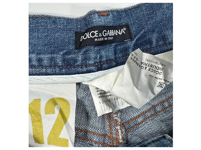 Jeans in denim blu da uomo Dolce & Gabbana - vista 10