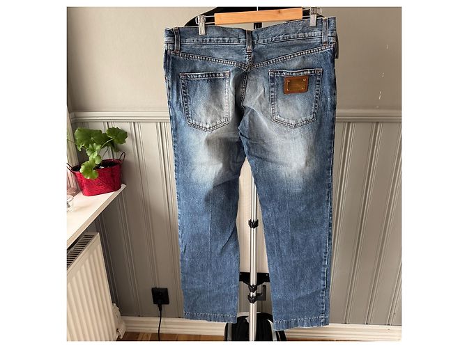 Jeans in denim blu da uomo Dolce & Gabbana - vista 2