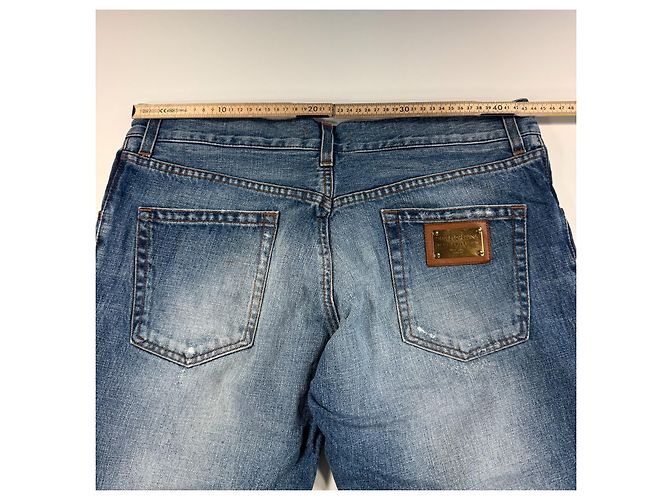 Jeans in denim blu da uomo Dolce & Gabbana - vista 3