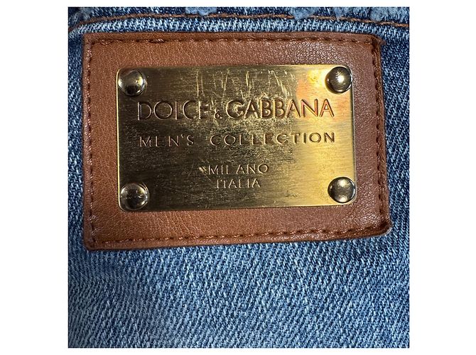 Jeans in denim blu da uomo Dolce & Gabbana - vista 4