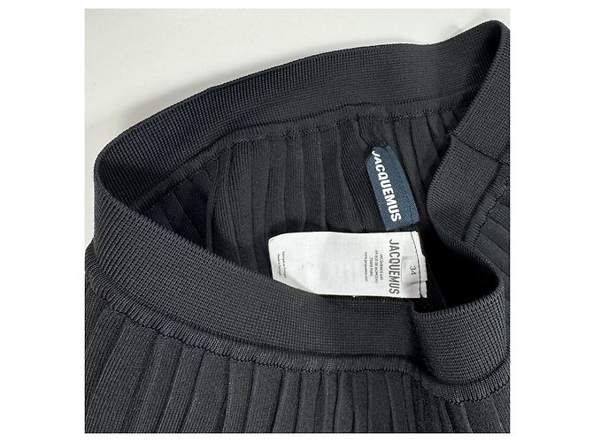 Short de punto plisado negro Jacquemus - vista 8