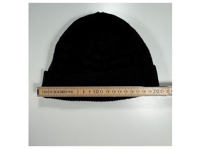 Berretto Fendi FF Monogram Marrone Nero - vista 6