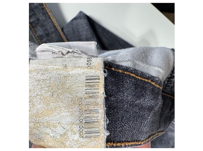 Medusa Jeans in Denim Nero Lavato da Uomo Versace Grigio antracite - vista 9