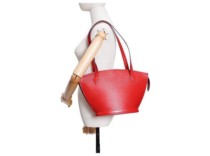 Louis Vuitton Vintage rote Epi Leder Saint Jacques PM Schultertasche - Ansicht 2