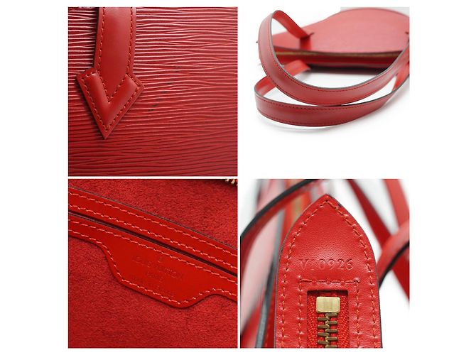 Louis Vuitton Vintage rote Epi Leder Saint Jacques PM Schultertasche - Ansicht 4